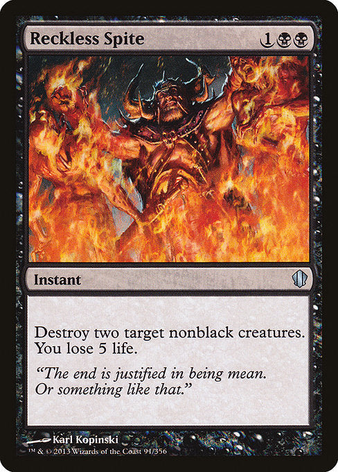 Reckless Spite [Commander 2013 - 91]