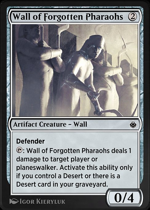 Wall of Forgotten Pharaohs [Amonkhet Remastered - 282]