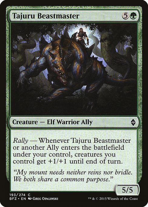 Tajuru Beastmaster [Battle for Zendikar - 193]