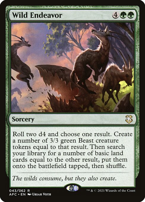 Wild Endeavor [Forgotten Realms Commander - 43]