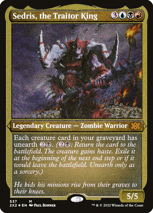 Sedris, the Traitor King [Double Masters 2022 - 537]