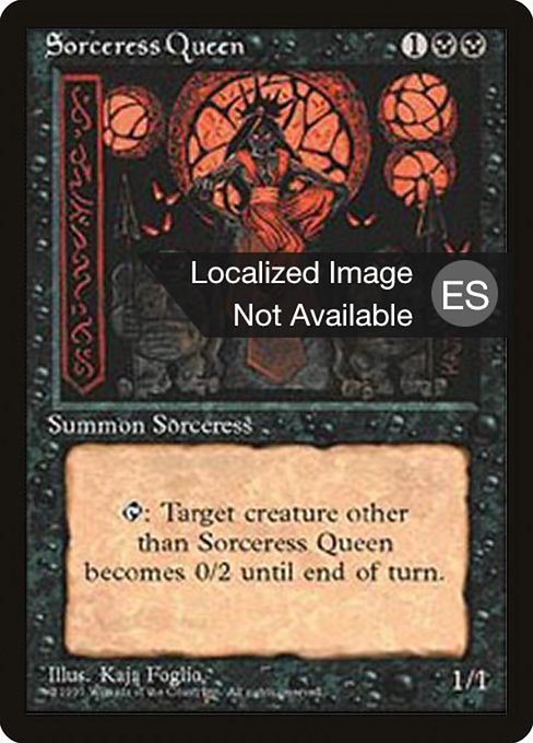 Sorceress Queen [Fourth Edition Foreign Black Border - 162]