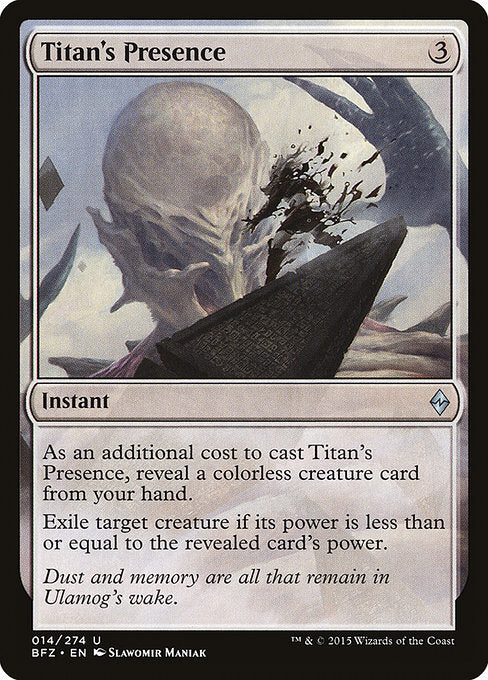Titan's Presence [Battle for Zendikar - 14]