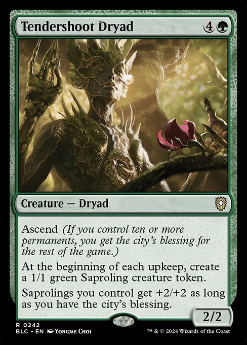 Tendershoot Dryad [Bloomburrow Commander - 242]