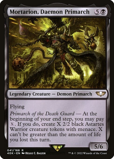 Mortarion, Daemon Primarch [Warhammer 40,000 Commander - 41]