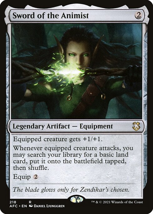 Sword of the Animist [Forgotten Realms Commander - 218]