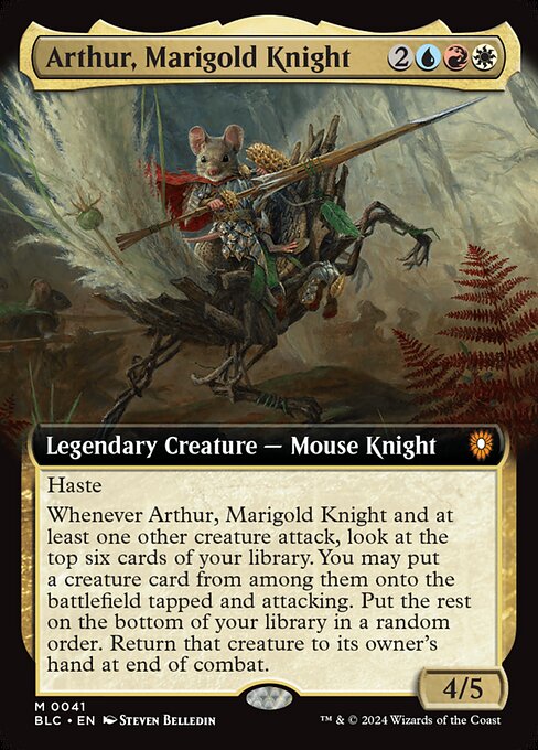 Arthur, Marigold Knight [Bloomburrow Commander - 41]