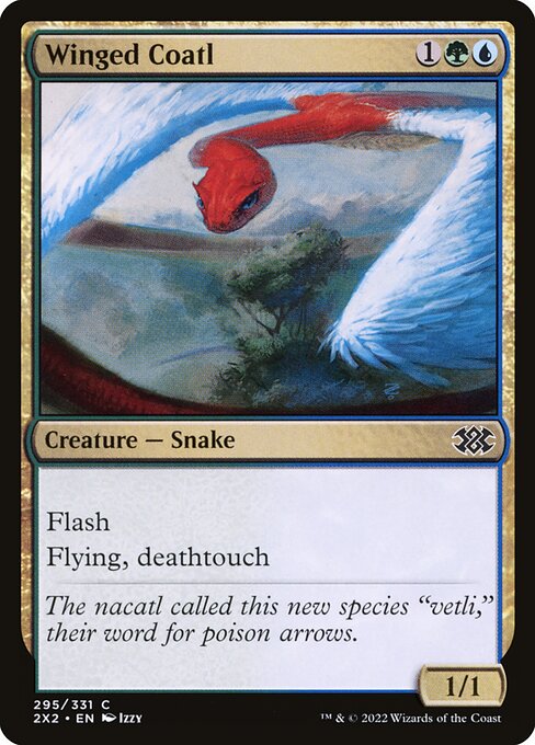 Winged Coatl [Double Masters 2022 - 295]