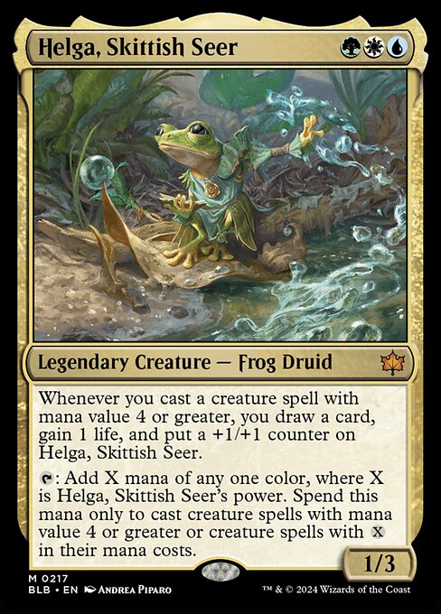Helga, Skittish Seer [Bloomburrow - 217]