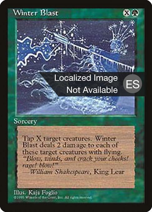 Winter Blast [Fourth Edition Foreign Black Border - 290]