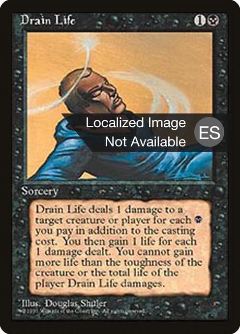 Drain Life [Fourth Edition Foreign Black Border - 132]