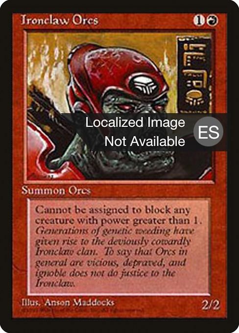 Ironclaw Orcs [Fourth Edition Foreign Black Border - 206]