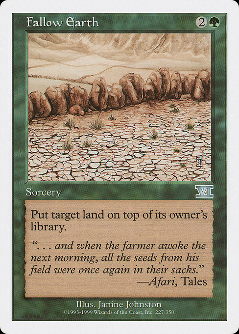 Fallow Earth [Classic Sixth Edition - 227]