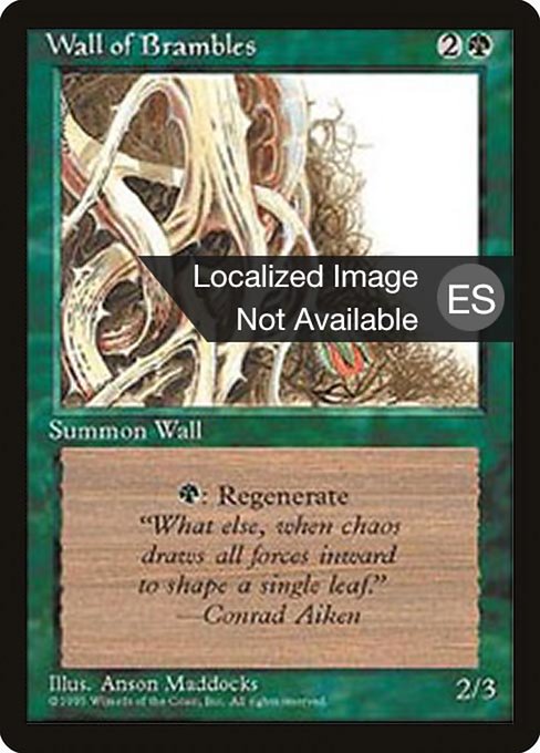 Wall of Brambles [Fourth Edition Foreign Black Border - 282]