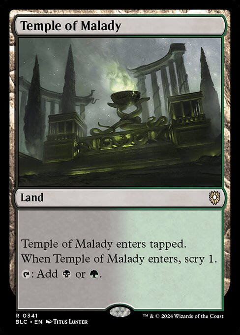Temple of Malady [Bloomburrow Commander - 341]