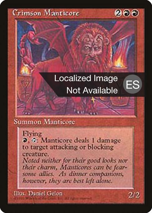 Crimson Manticore [Fourth Edition Foreign Black Border - 183]