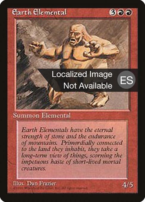 Earth Elemental [Fourth Edition Foreign Black Border - 188]