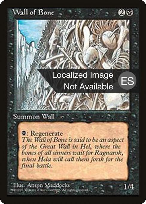 Wall of Bone [Fourth Edition Foreign Black Border - 168]