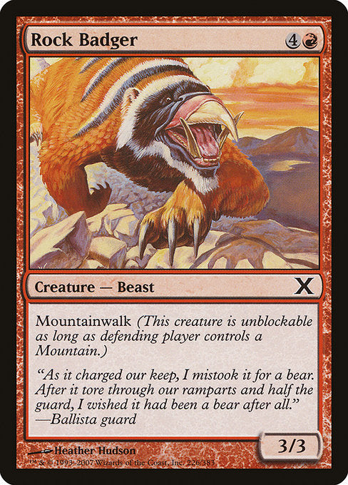 Rock Badger [Tenth Edition - 226]