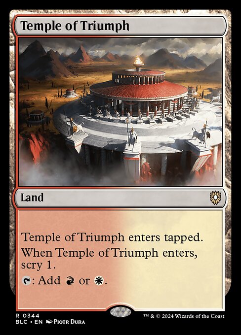 Temple of Triumph [Bloomburrow Commander - 344]