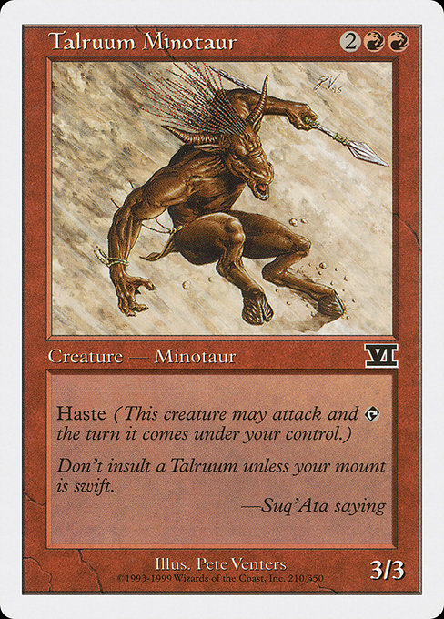 Talruum Minotaur [Classic Sixth Edition - 210]
