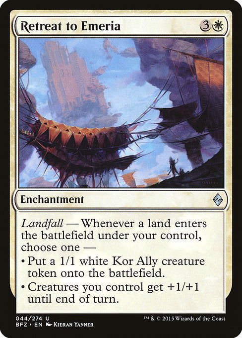 Retreat to Emeria [Battle for Zendikar - 44]