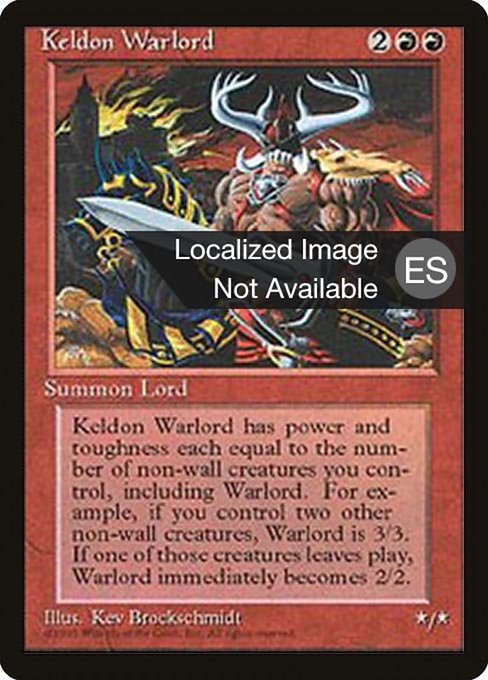Keldon Warlord [Fourth Edition Foreign Black Border - 207]