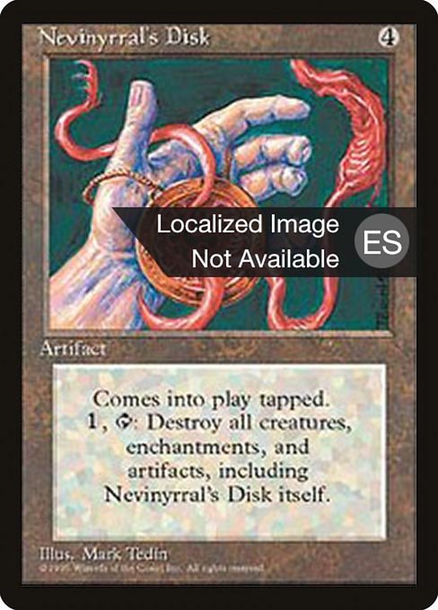 Nevinyrral's Disk [Fourth Edition Foreign Black Border - 338]