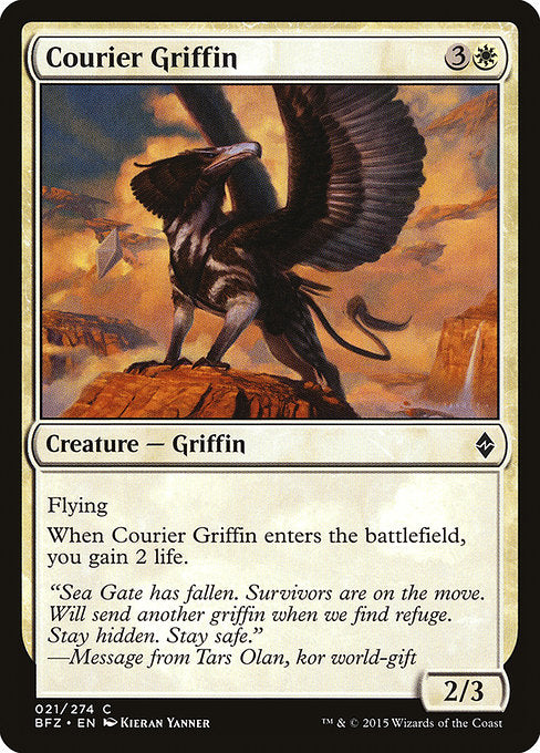 Courier Griffin [Battle for Zendikar - 21]