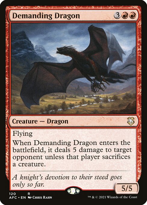 Demanding Dragon [Forgotten Realms Commander - 120]