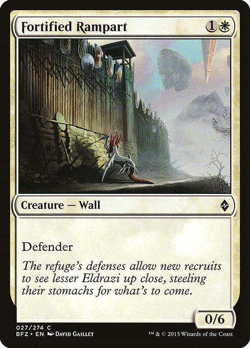 Fortified Rampart [Battle for Zendikar - 27]