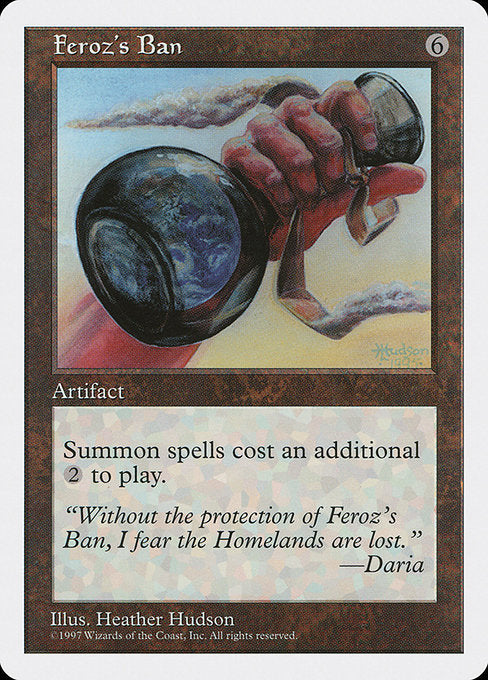 Feroz's Ban [Fifth Edition - 370]