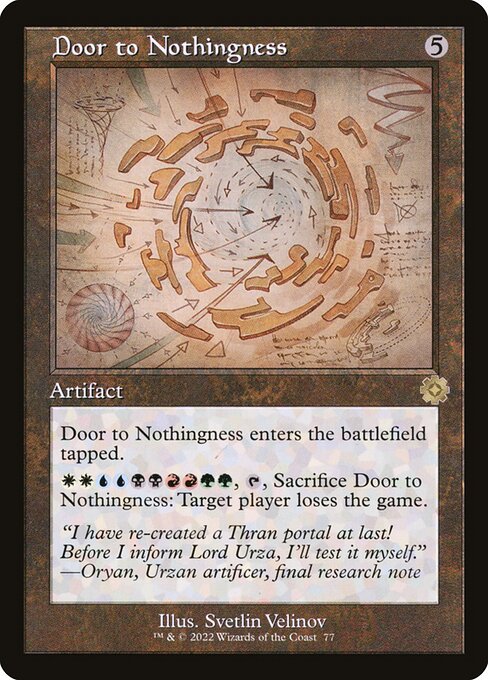 Door to Nothingness [The Brothers' War Retro Artifacts - 77]