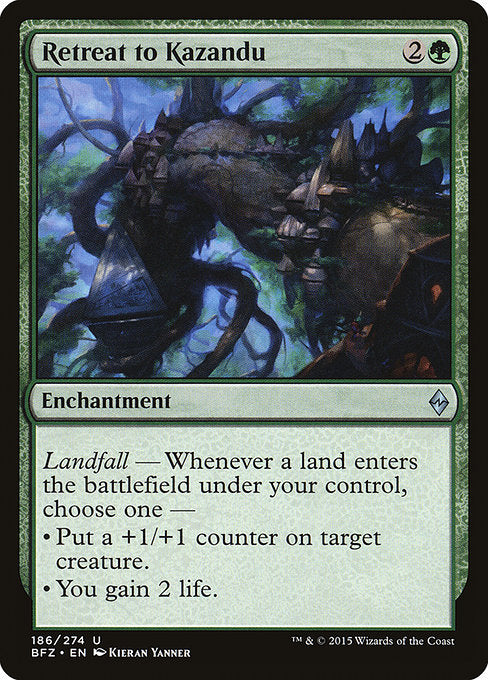 Retreat to Kazandu [Battle for Zendikar - 186]