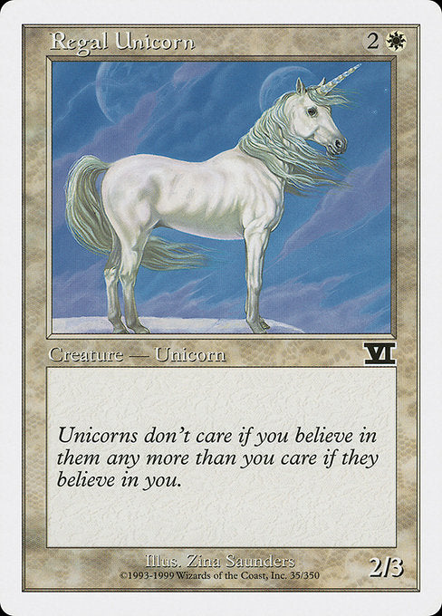 Regal Unicorn [Classic Sixth Edition - 35]