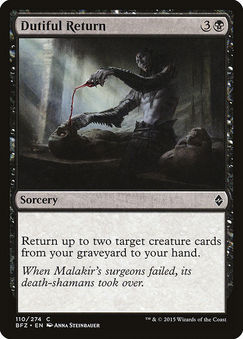 Dutiful Return [Battle for Zendikar - 110]
