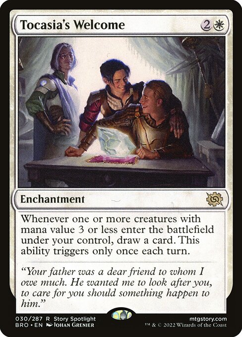 Tocasia's Welcome [The Brothers' War - 30]