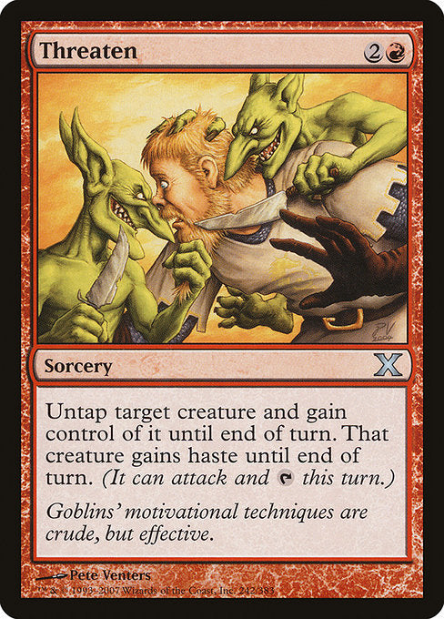 Threaten [Tenth Edition - 242]