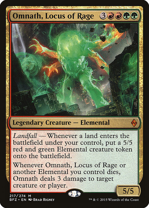 Omnath, Locus of Rage [Battle for Zendikar - 217]