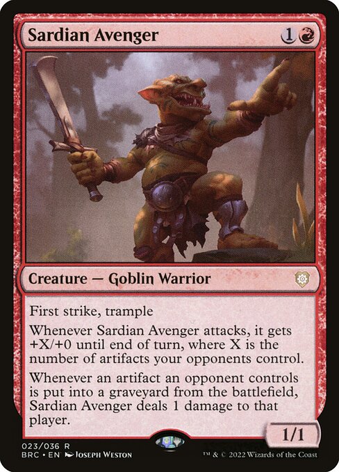 Sardian Avenger [The Brothers' War Commander - 23]