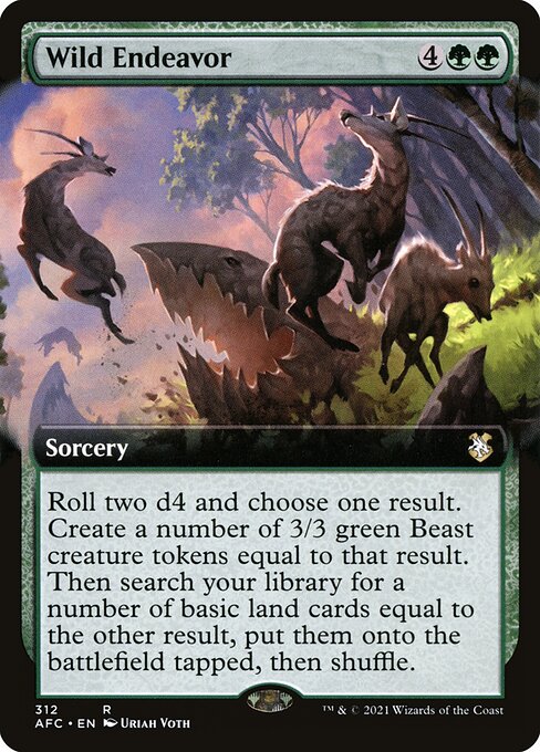 Wild Endeavor [Forgotten Realms Commander - 312]