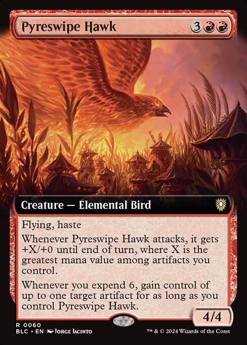 Pyreswipe Hawk [Bloomburrow Commander - 60]