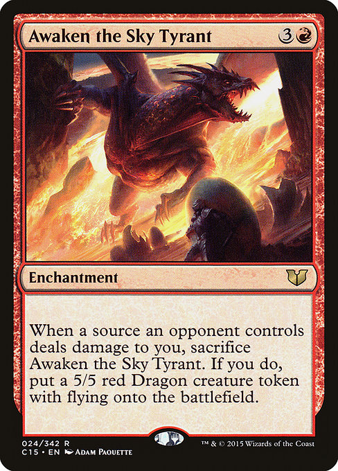 Awaken the Sky Tyrant [Commander 2015 - 24]