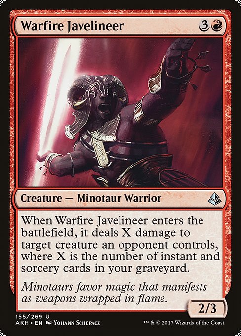 Warfire Javelineer [Amonkhet - 155]