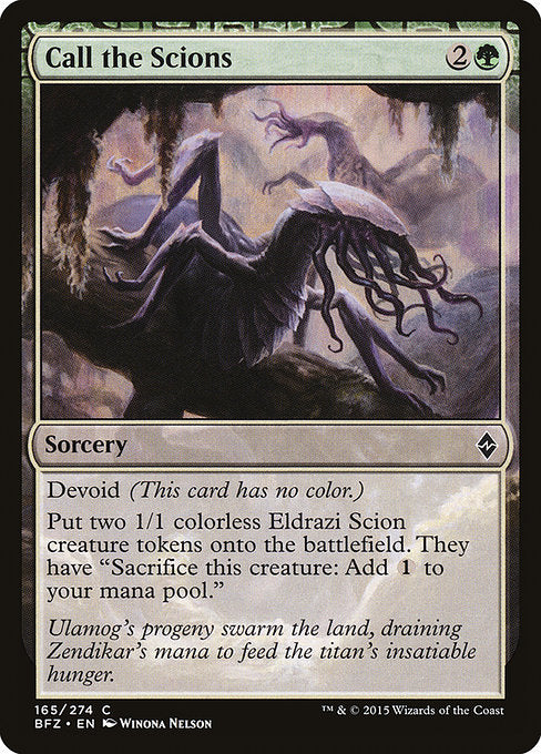 Call the Scions [Battle for Zendikar - 165]