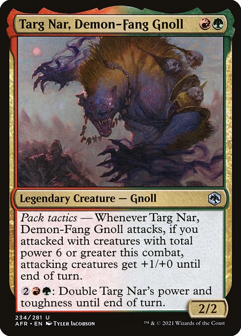 Targ Nar, Demon-Fang Gnoll [Adventures in the Forgotten Realms - 234]