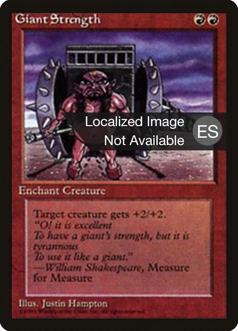 Giant Strength [Fourth Edition Foreign Black Border - 196]