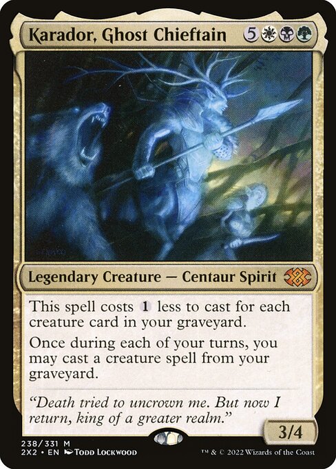 Karador, Ghost Chieftain [Double Masters 2022 - 238]