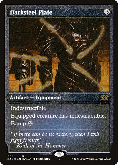 Darksteel Plate [Double Masters 2022 - 559]