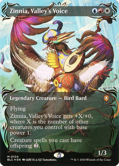 Zinnia, Valley's Voice [Bloomburrow Commander - 104]